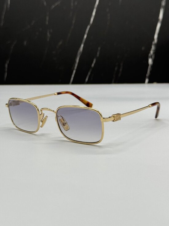 NEW MIU MIU MUA53S 5AK04O GREY GOLD SUNGLASSES MIU MIU MU A53S 5AK04O main image 10
